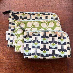 Orla Kiely for Target Makeup Bag Set of 3 Limited Edition